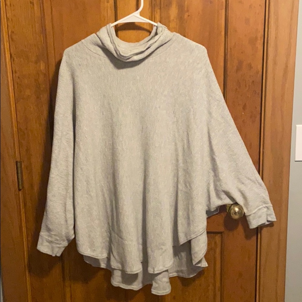 Oversized waffle knit sweater